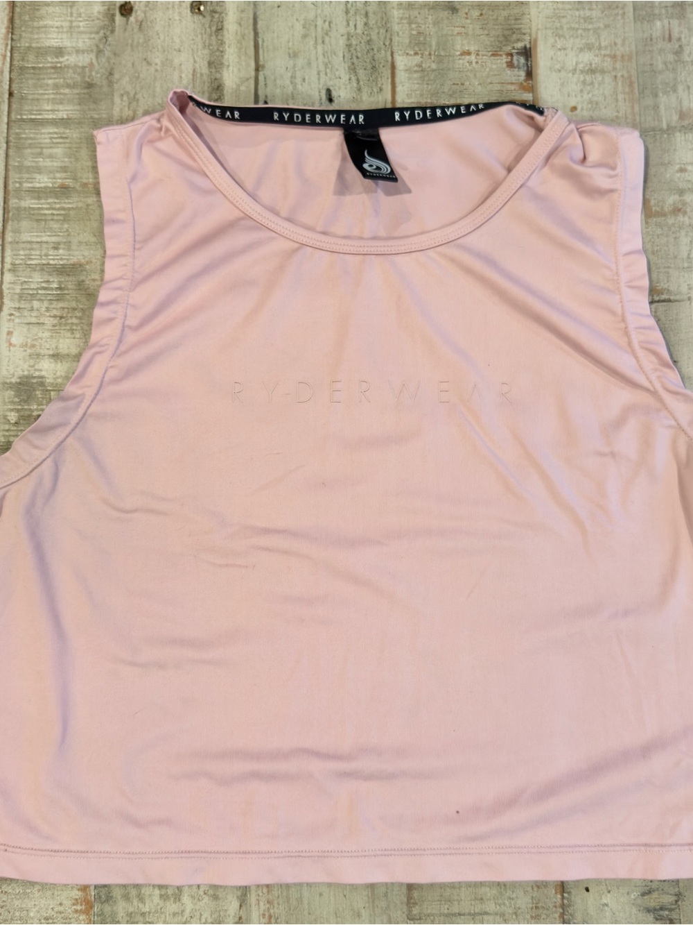 Ryderwear Light Pink Crop Tank Top